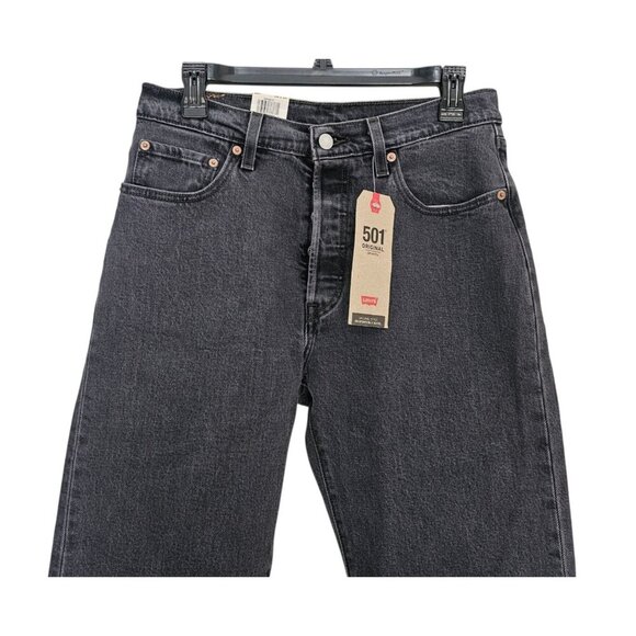 Women's - Levi's 501 High Rise Straight Leg Cropped Jeans, Size 28 x 26 - Picture 3 of 9